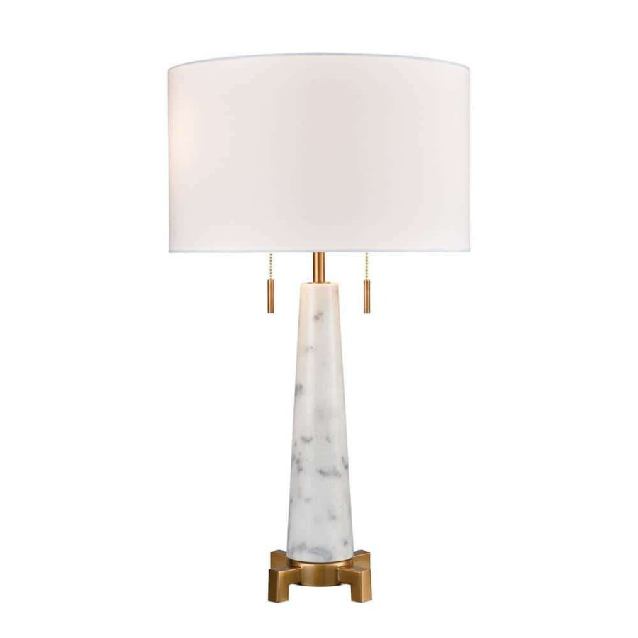 Lamps * | Rocket 27 In. Alabaster Table Lamp By Titan Lighting