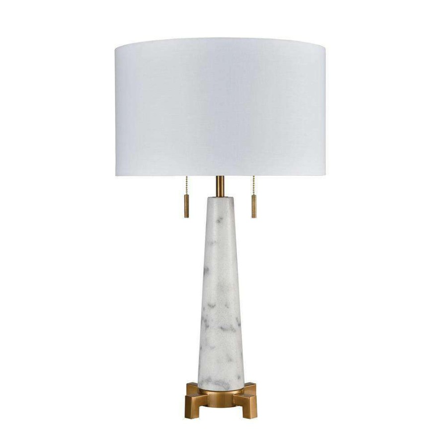 Lamps * | Rocket 27 In. Alabaster Table Lamp By Titan Lighting