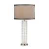 Lamps * | Chaufer Table Lamp In Polished Nickel And Clear By Titan Lighting