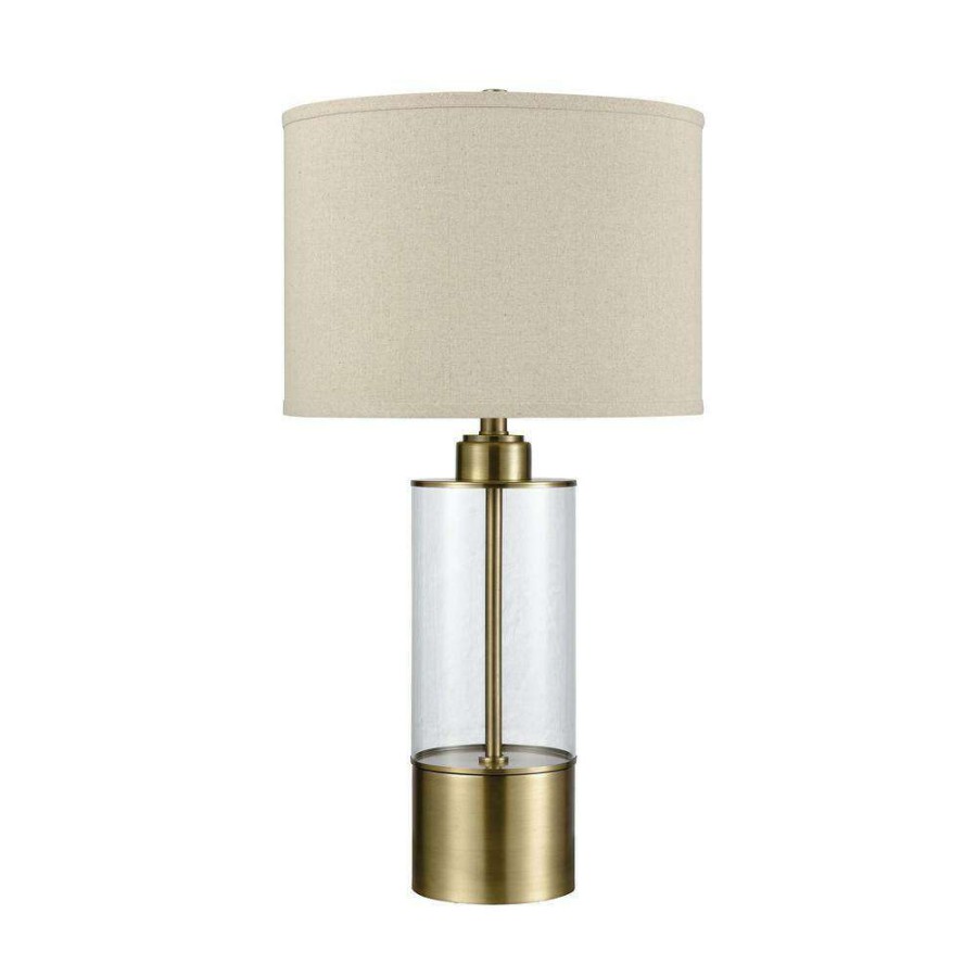 Lamps * | Fermont 28 In. Clear Glass Table Lamp By Titan Lighting