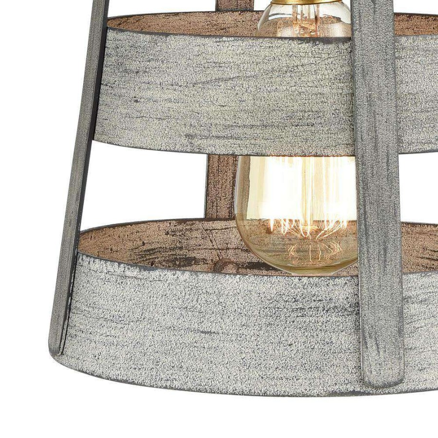 Wall Sconces * | Brigantine 1-Light Weathered Driftwood Wall Sconce By Titan Lighting