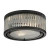 Chandeliers * | Munsey Park Collection 2-Light Oil-Rubbed Bronze Flushmount By Titan Lighting