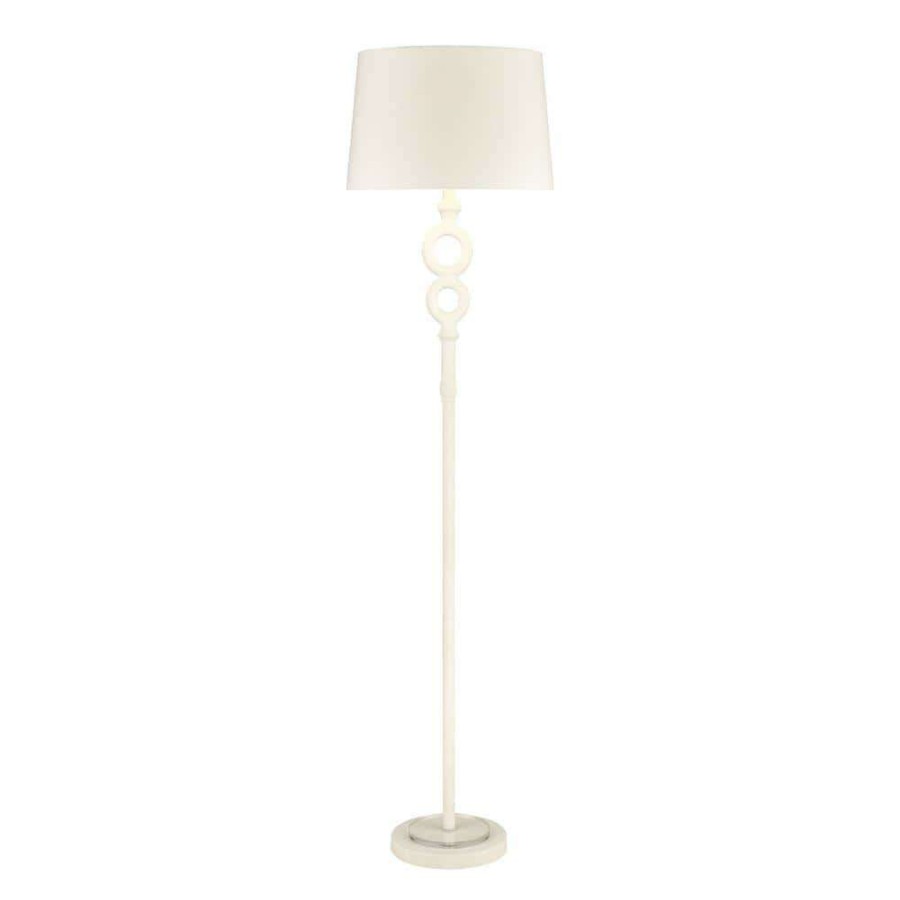 Lamps * | Hammered Home 67 In. White Floor Lamp By Titan Lighting