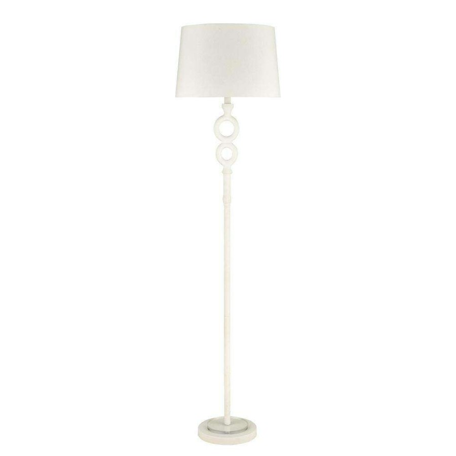 Lamps * | Hammered Home 67 In. White Floor Lamp By Titan Lighting