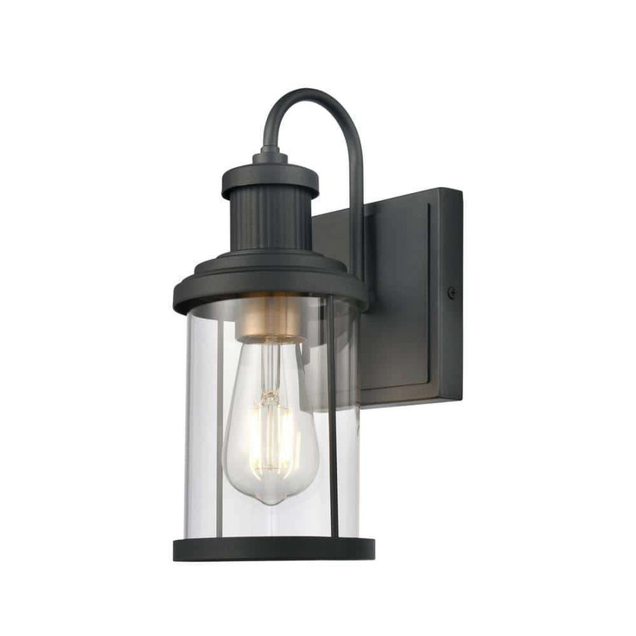 Vanity Lighting * | Millburn 5 In. 1-Light Matte Black Vanity Light By Titan Lighting