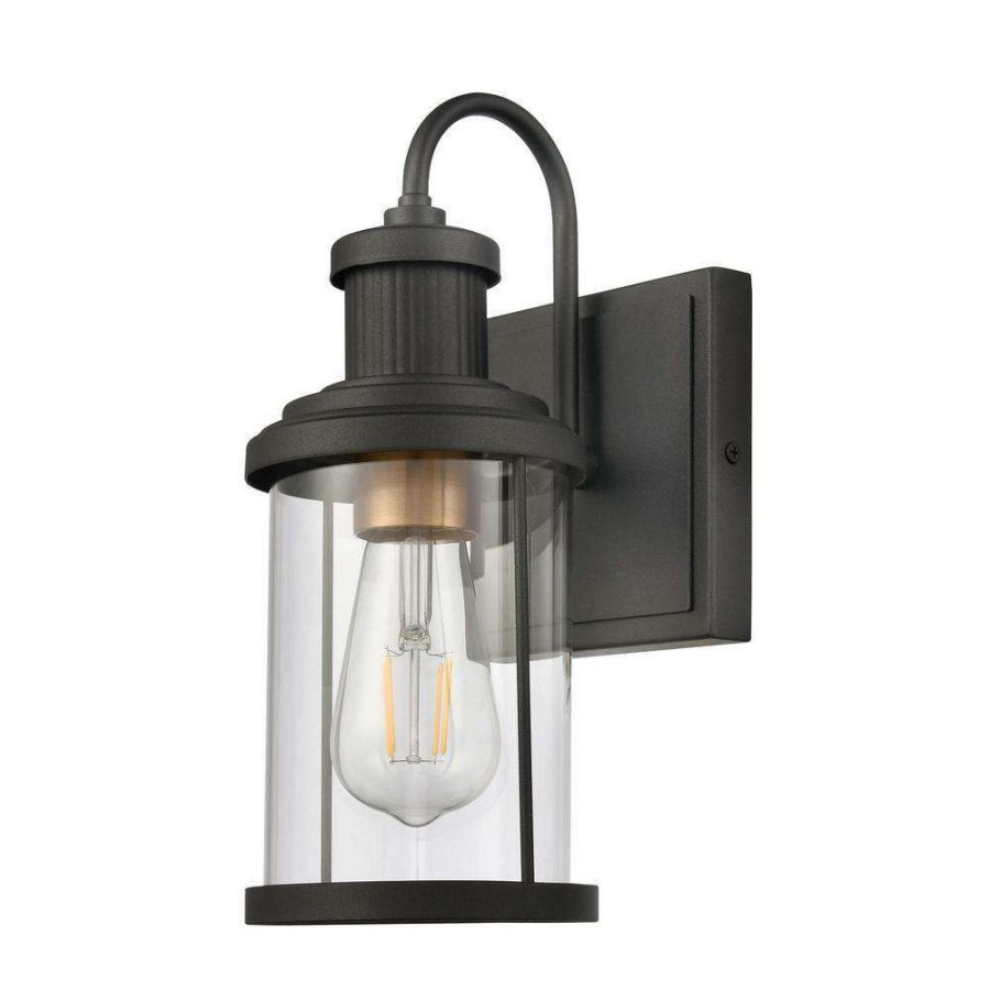 Vanity Lighting * | Millburn 5 In. 1-Light Matte Black Vanity Light By Titan Lighting