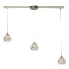 Pendant Lights * | Norgate Collection 3-Light Satin Nickel Mini Pendant By Titan Lighting