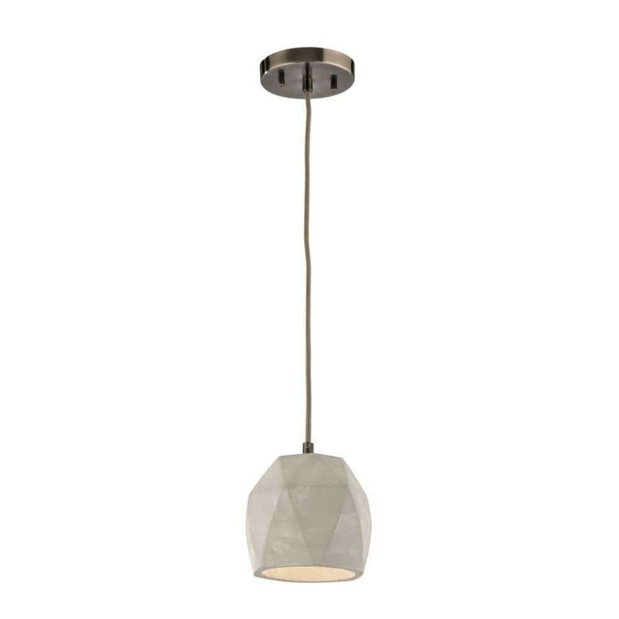 Pendant Lights * | Urban Form 1-Light Black Nickel Pendant By Titan Lighting