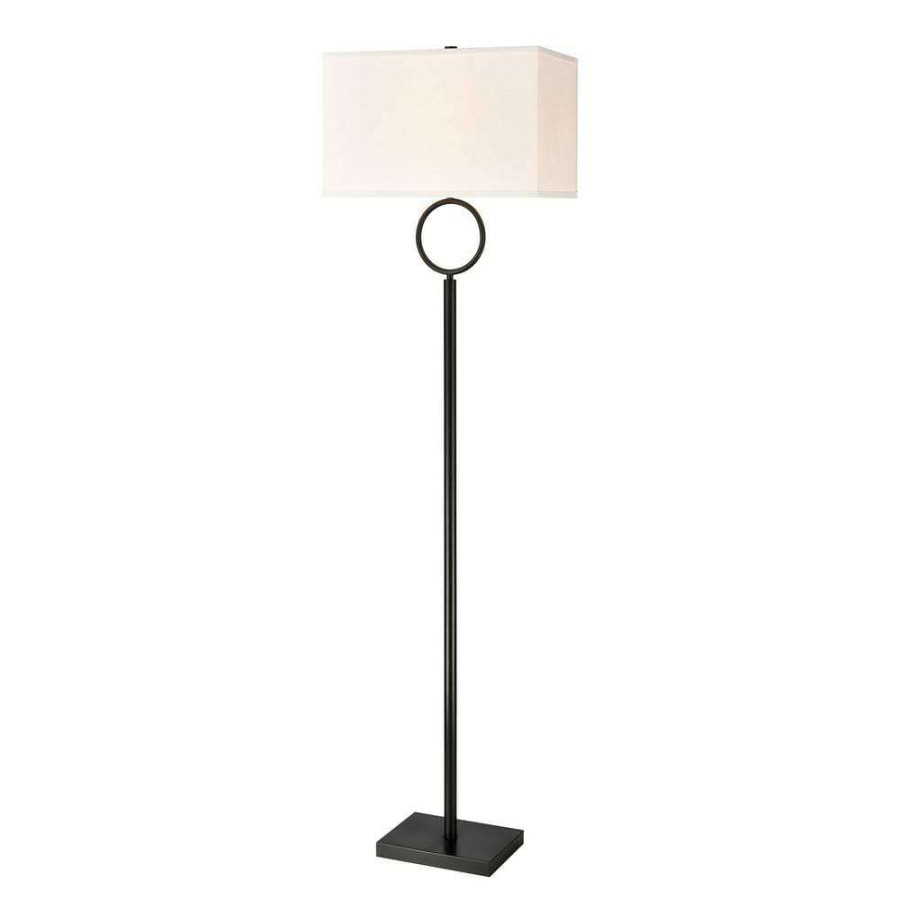 Lamps * | Staffa 62 In. Matte Black Floor Lamp By Titan Lighting