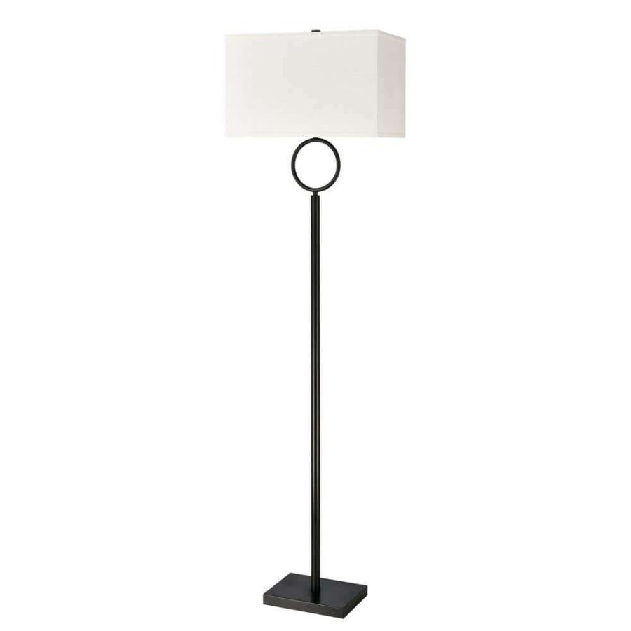 Lamps * | Staffa 62 In. Matte Black Floor Lamp By Titan Lighting