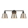 Vanity Lighting * | Holgate 24 In. 3-Light Charcoal Vanity Light By Titan Lighting