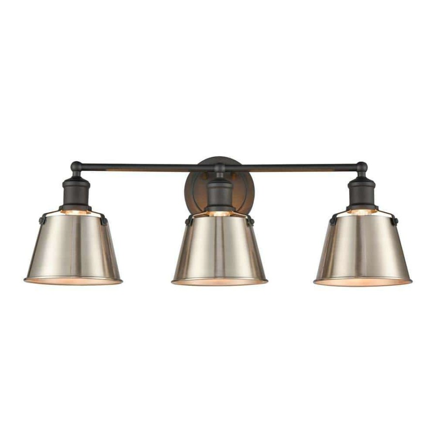 Vanity Lighting * | Holgate 24 In. 3-Light Charcoal Vanity Light By Titan Lighting