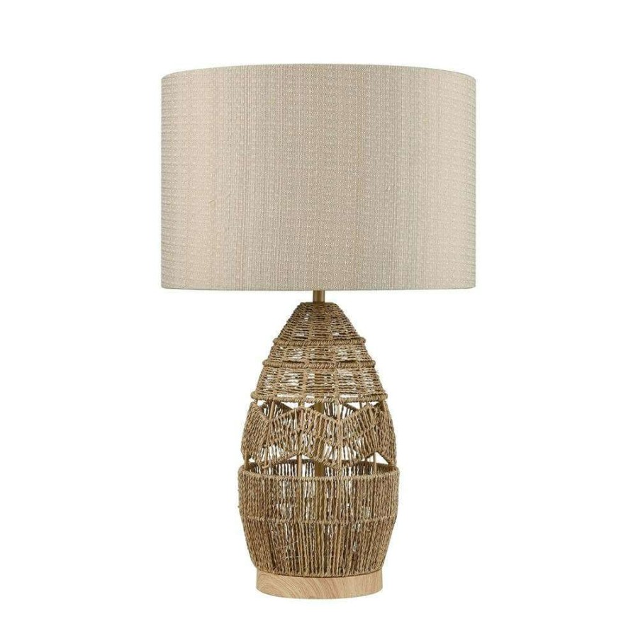 Lamps * | Husk 25 In. Natural Table Lamp By Titan Lighting