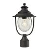 Outdoor Lighting * | Searsport 1-Light Outdoor Weathered Charcoal Post Light By Titan Lighting