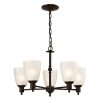 Chandeliers * | Jackson 5-Light Oil-Rubbed Bronze Chandelier By Titan Lighting