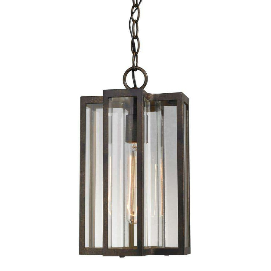 Outdoor Lighting * | Bianca 1-Light Hazelnut Bronze Outdoor Pendant By Titan Lighting