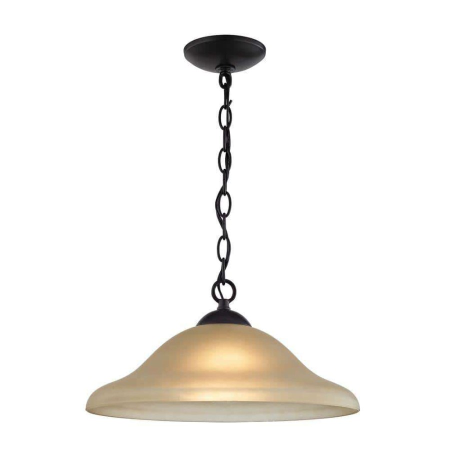 Chandeliers * | Conway 1-Light Oil-Rubbed Bronze Pendant By Titan Lighting