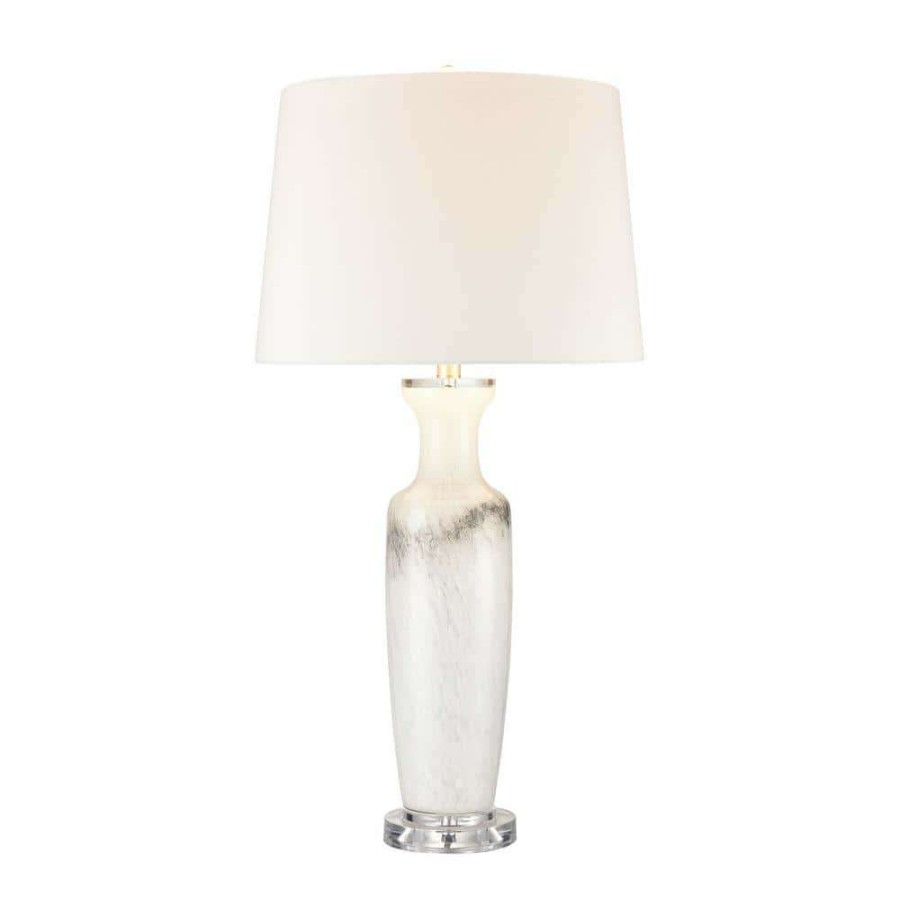 Lamps * | Abilene 32 In. White Table Lamp By Titan Lighting