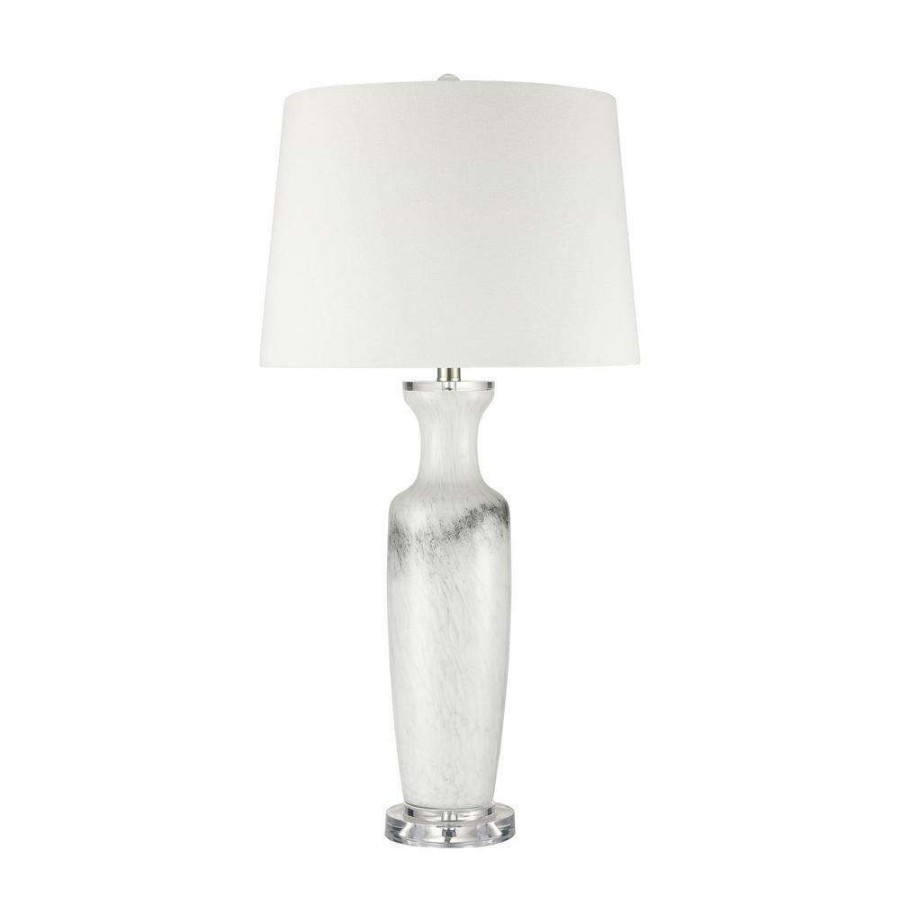 Lamps * | Abilene 32 In. White Table Lamp By Titan Lighting