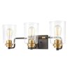 Vanity Lighting * | Robins 23 In. 3-Light Matte Black Vanity Light By Titan Lighting